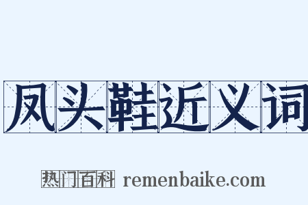 凤头鞋近义词是什么意思的图片